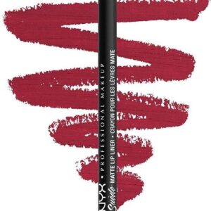 NYX Professional Makeup Suede Matte Lip Liner – Deep Maroon Red